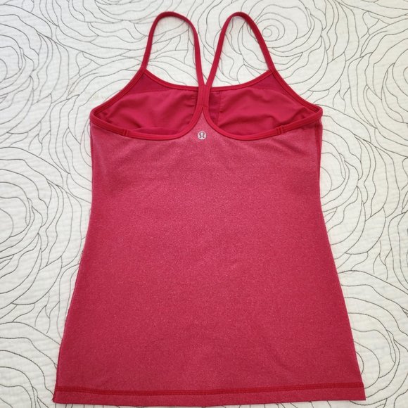 LULULEMON [6] Pink Heathered Power Y Lululemon Tank - Picture 6 of 14